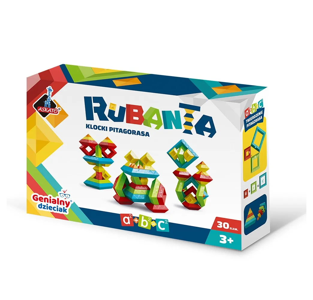 Klocki Pitagorasa Rubanta 30 el. – edukacyjne ASKATO 3+
