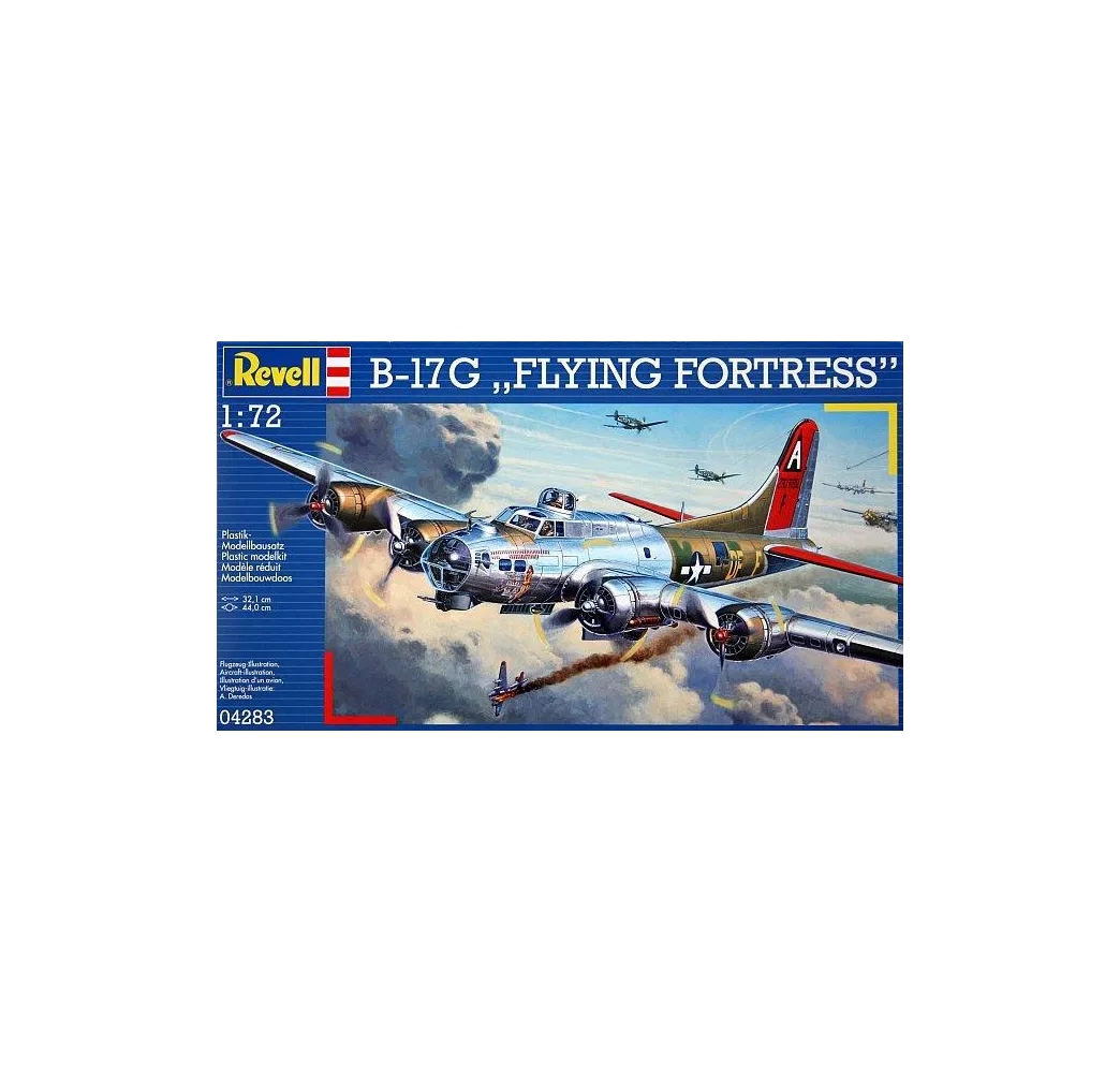 Model plastikowy samolotu B-17G Flying Fortress, 1:72, nr kat. 04283