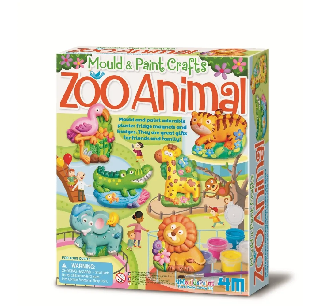 4m Odlewy gipsowe Zoo zestaw kreatywny dla dzieci 5+