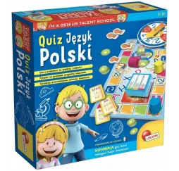 Lisciani Mały Geniusz, Quiz – język polski gra planszowa 5+