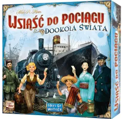 Wsiąść do Pociągu: Dookoła Świata – gra planszowa Rebel 8+