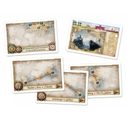 Wsiąść do Pociągu: Dookoła Świata – gra planszowa Rebel 8+