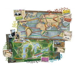 Wsiąść do Pociągu: Dookoła Świata – gra planszowa Rebel 8+