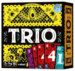 Rebel Gra Trio – szybka gra karciana rodzinno-towarzyska 7+