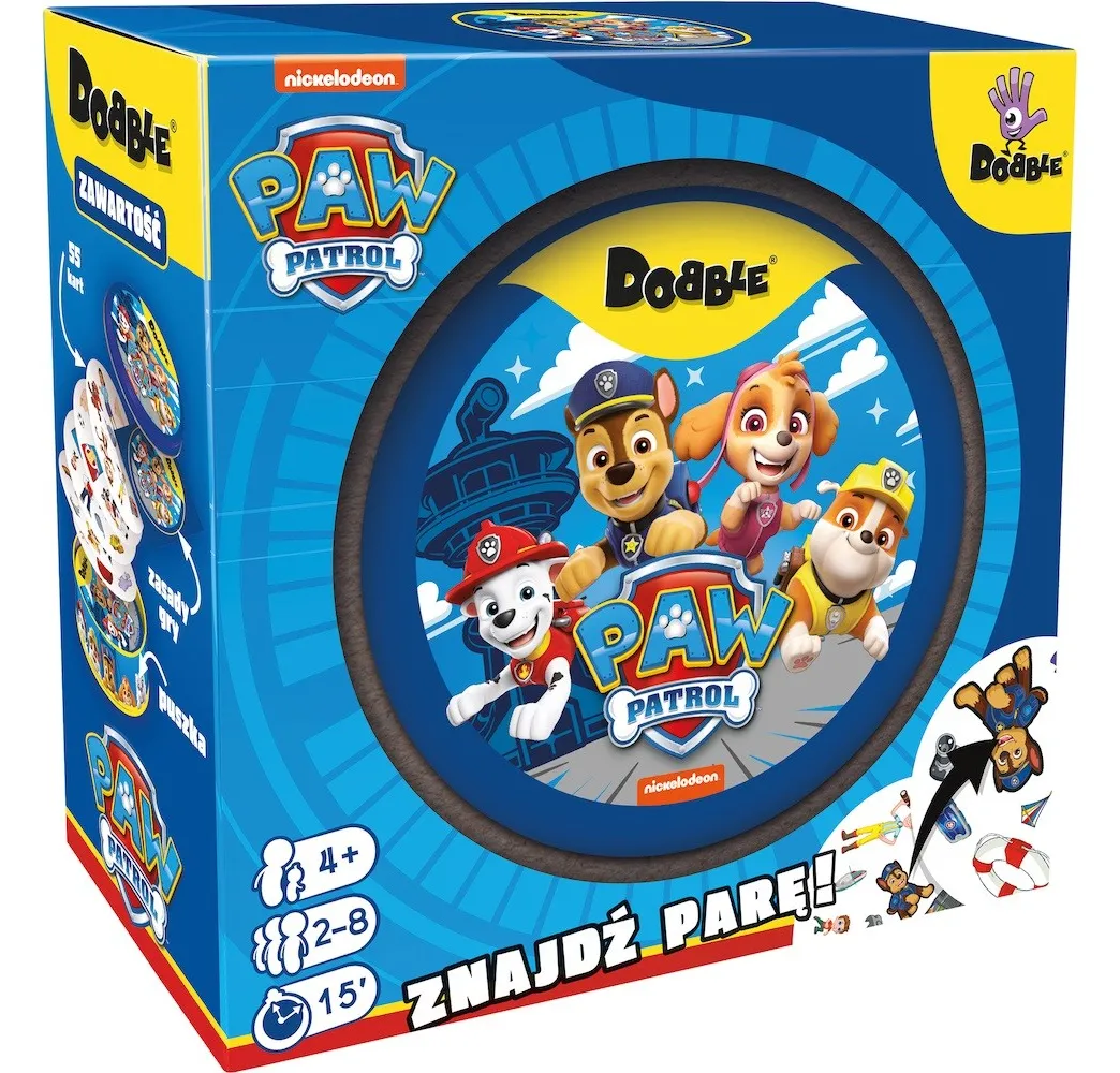 Dobble Psi Patrol gra karciana Rebel – zabawa dla dzieci 4+