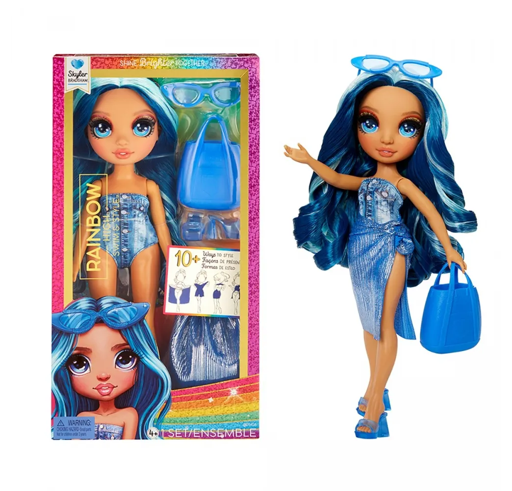 Rainbow High Swim Style Skyler – lalka modowa MGA dla dziewczynek