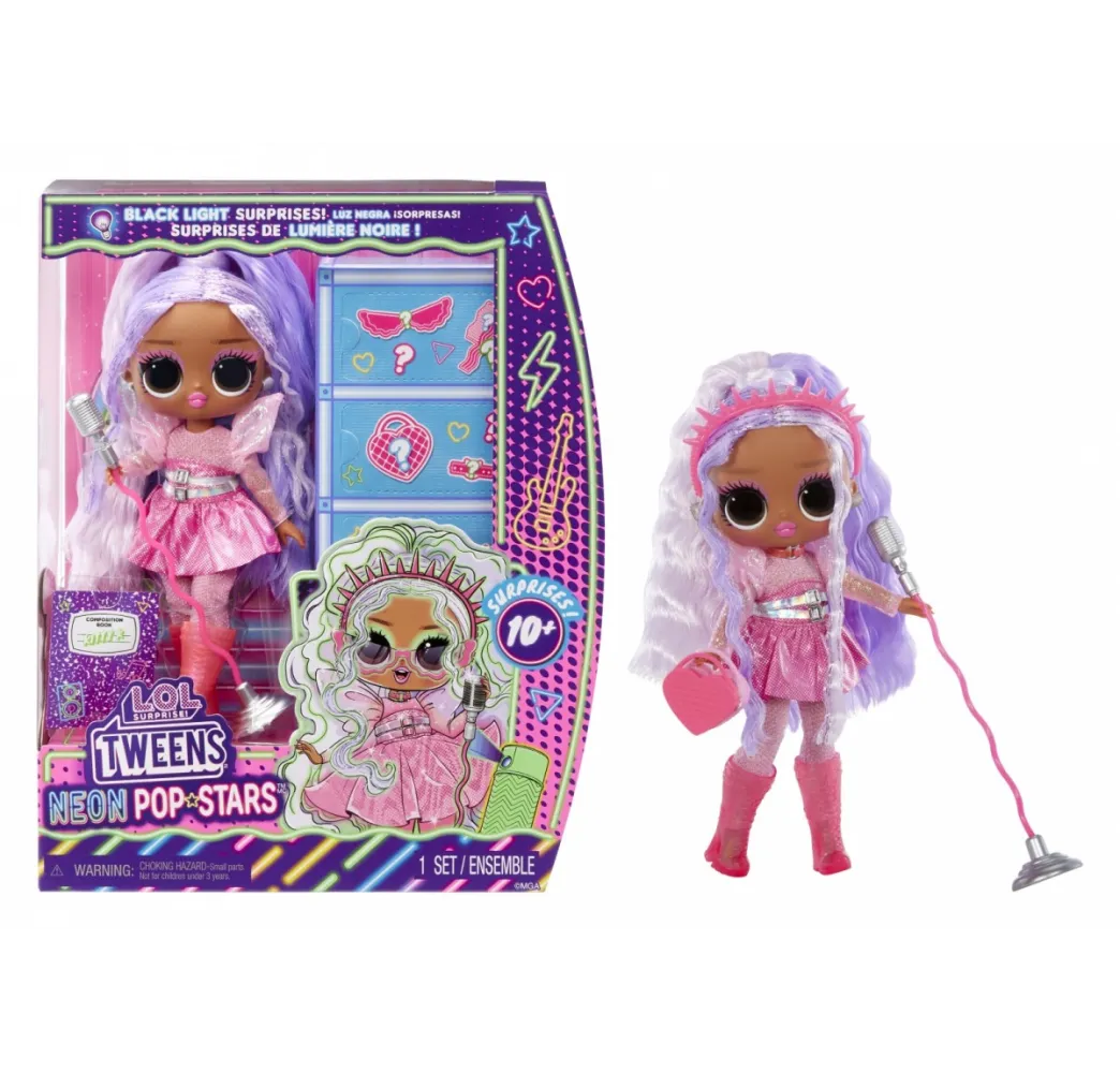 L.O.L. Surprise Tweens Neon Pop Stars Kitty – lalka modowa MGA