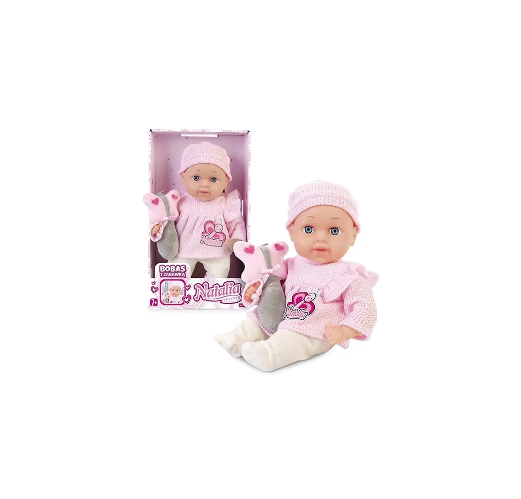 Lalka Natalia bobas 33 cm Artyk z motylkiem