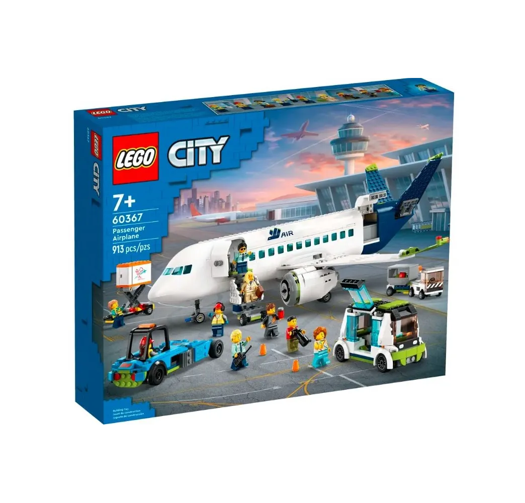 LEGO City Samolot pasażerski – klocki konstrukcyjne dla dzieci