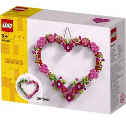 LEGO Ozdoba w kształcie serca – klocki konstrukcyjne dla dzieci