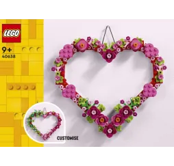 LEGO Ozdoba w kształcie serca – klocki konstrukcyjne dla dzieci