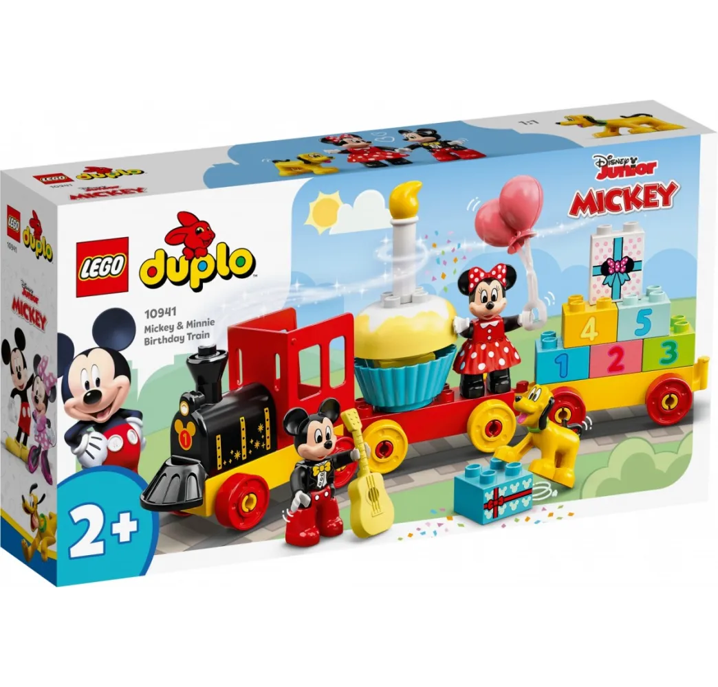 LEGO DUPLO Disney Urodzinowy pociąg myszek – klocki edukacyjne