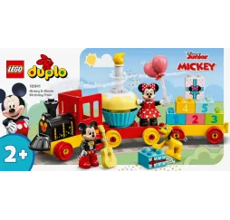 LEGO DUPLO Disney Urodzinowy pociąg myszek – klocki edukacyjne