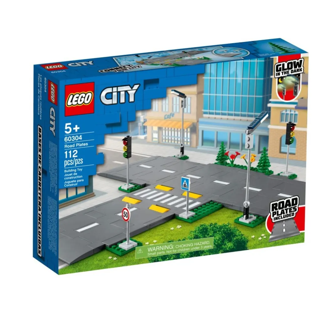 LEGO City Płyty drogowe – klocki konstrukcyjne dla dzieci 5+
