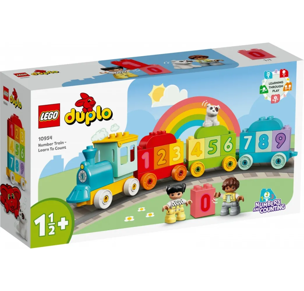 LEGO DUPLO Pociąg z cyferkami – klocki edukacyjne dla malucha