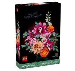 LEGO Botanicals Piękny bukiet różowych kwiatów – klocki kreatywne