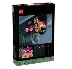 LEGO Botanicals Piękny bukiet różowych kwiatów – klocki kreatywne