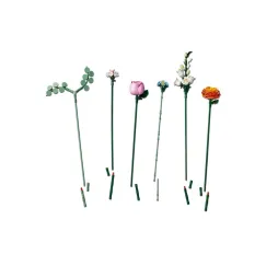 LEGO Botanicals Piękny bukiet różowych kwiatów – klocki kreatywne