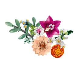 LEGO Botanicals Piękny bukiet różowych kwiatów – klocki kreatywne