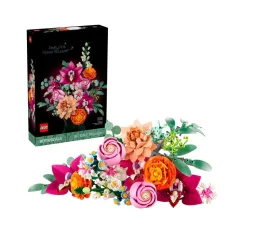 LEGO Botanicals Piękny bukiet różowych kwiatów – klocki kreatywne