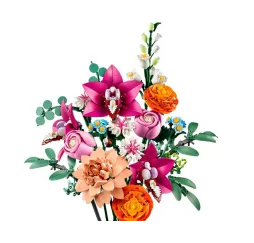 LEGO Botanicals Piękny bukiet różowych kwiatów – klocki kreatywne