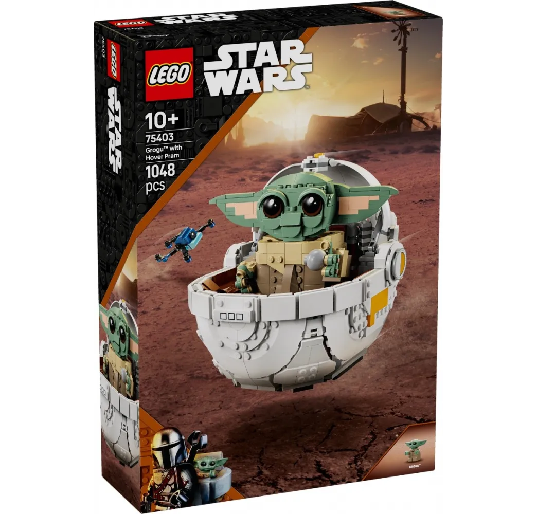 Grogu w wózku LEGO Star Wars – klocki konstrukcyjne dla dzieci