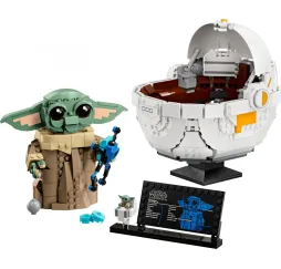 Grogu w wózku LEGO Star Wars – klocki konstrukcyjne dla dzieci