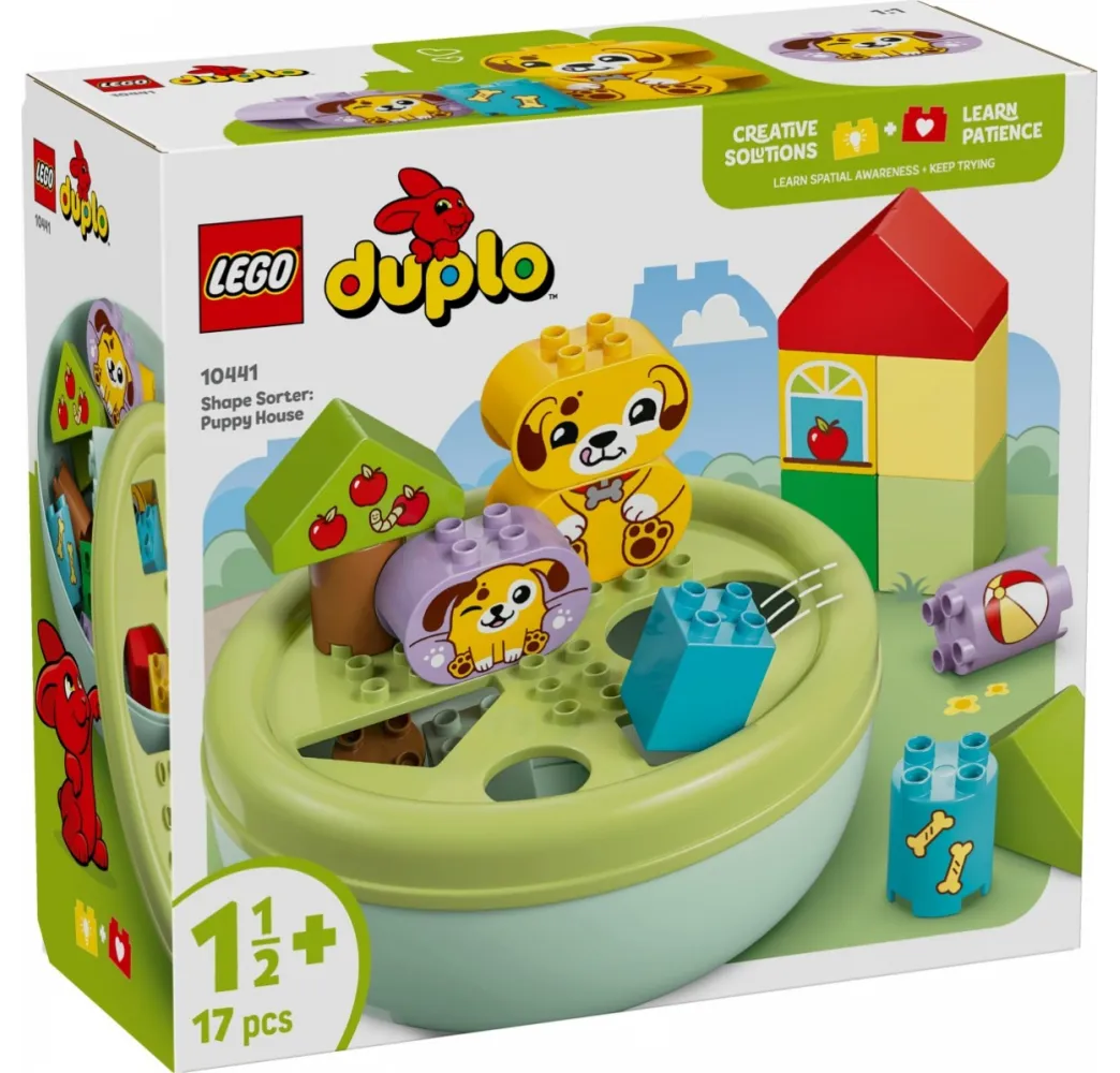 LEGO DUPLO Sorter kształtów dom szczeniaczków – klocki edukacyjne