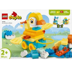 LEGO DUPLO Zwierzątka na kółkach – klocki edukacyjne dla malucha