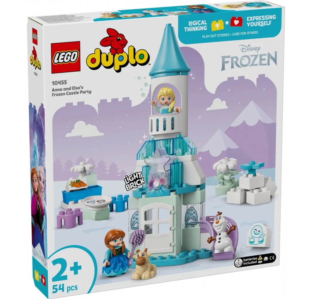LEGO DUPLO Frozen – Przyjęcie w lodowym zamku, klocki dla dzieci