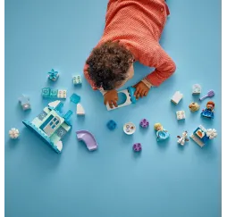 LEGO DUPLO Frozen – Przyjęcie w lodowym zamku, klocki dla dzieci
