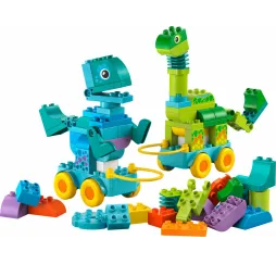 LEGO DUPLO Dinozaury na kółkach – klocki edukacyjne dla dzieci