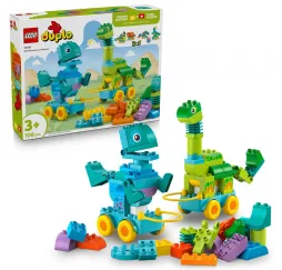 LEGO DUPLO Dinozaury na kółkach – klocki edukacyjne dla dzieci