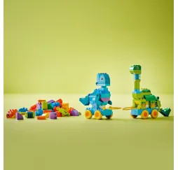 LEGO DUPLO Dinozaury na kółkach – klocki edukacyjne dla dzieci