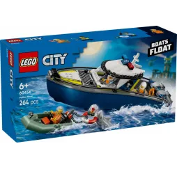 LEGO City Pościg łodzią policyjną – klocki konstrukcyjne 6+