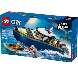 LEGO City Pościg łodzią policyjną – klocki konstrukcyjne 6+