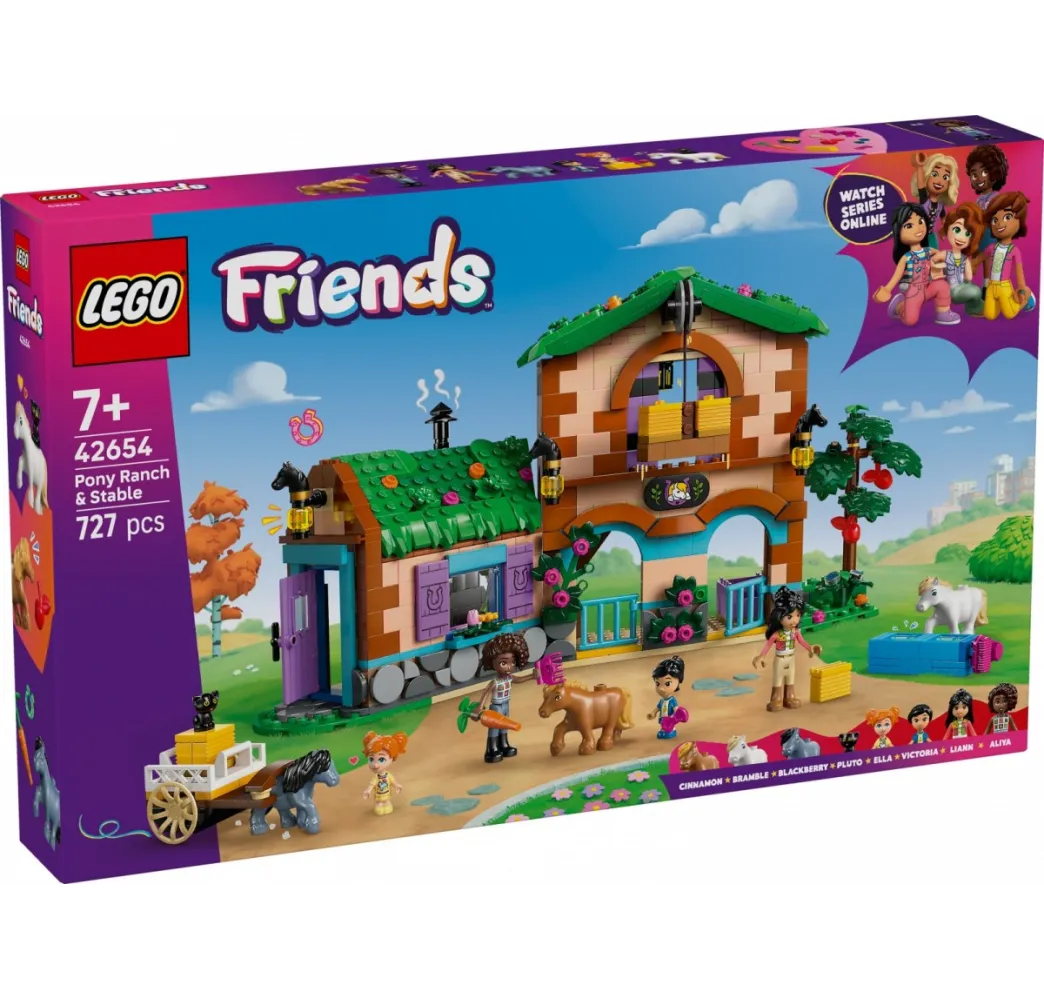 LEGO Friends Ranczo kucyków – klocki konstrukcyjne dla dziewczynek