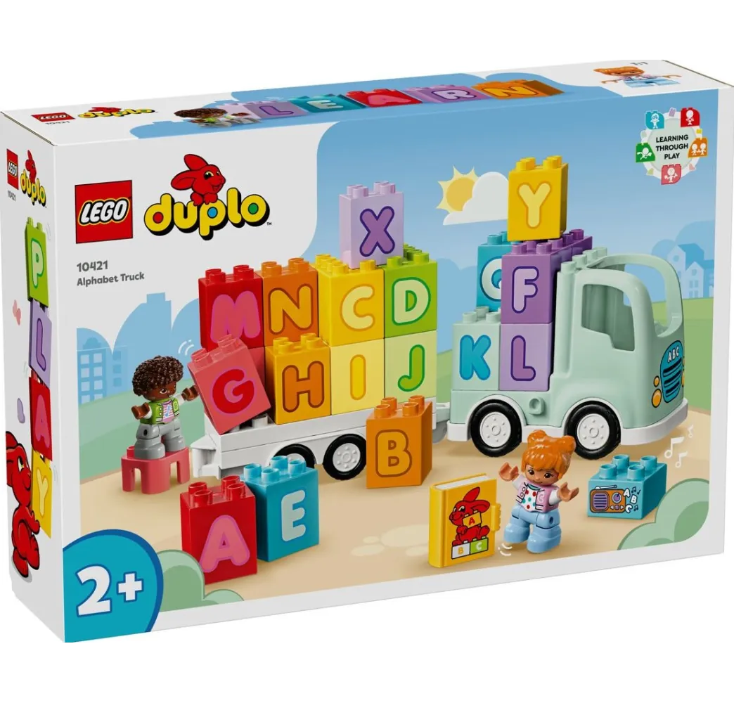 LEGO DUPLO Ciężarówka z alfabetem – klocki edukacyjne dla malucha