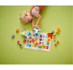 LEGO DUPLO Ciężarówka z alfabetem – klocki edukacyjne dla malucha