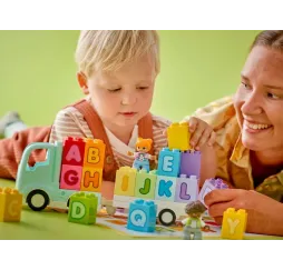 LEGO DUPLO Ciężarówka z alfabetem – klocki edukacyjne dla malucha