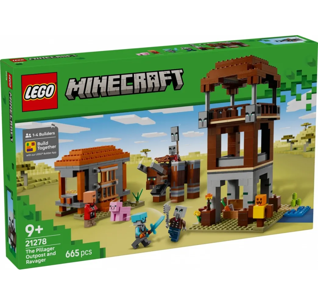LEGO Minecraft Kryjówka rozbójników – klocki konstrukcyjne 9+