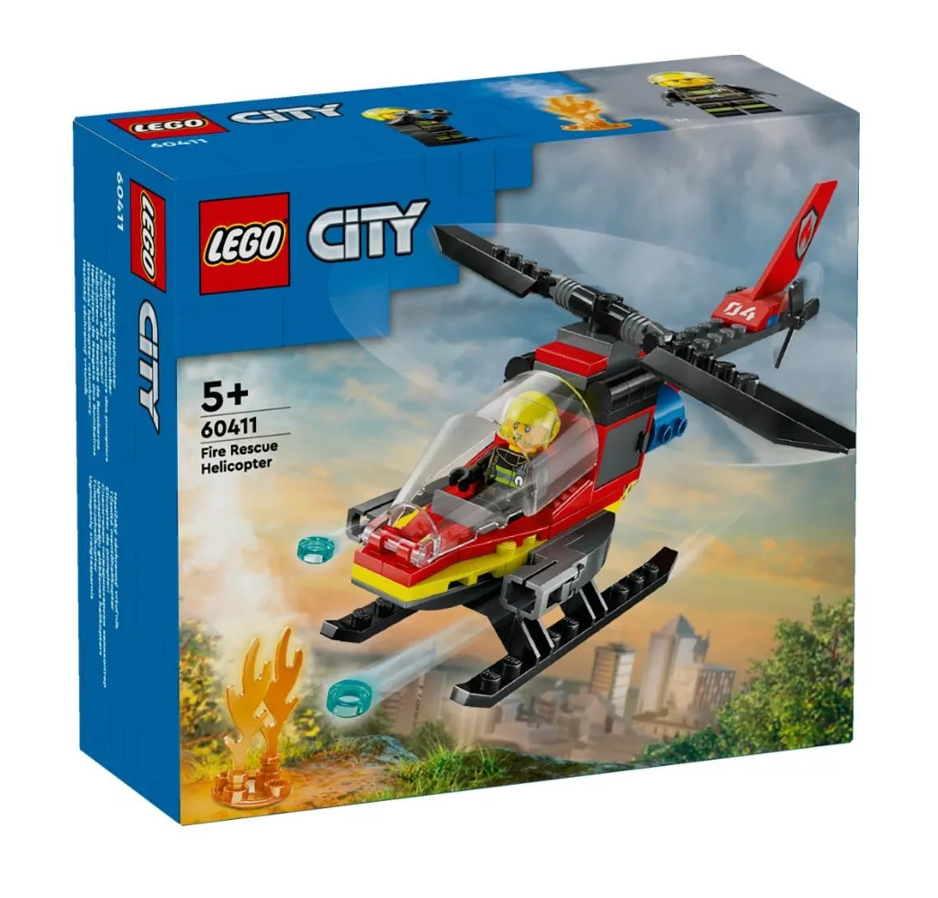 LEGO City Strażacki helikopter ratunkowy – klocki konstrukcyjne