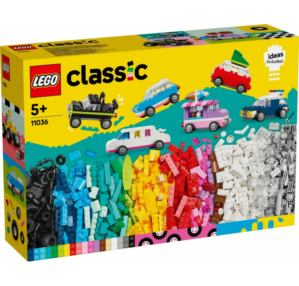 LEGO Classic Kreatywne pojazdy – klocki konstrukcyjne dla dzieci