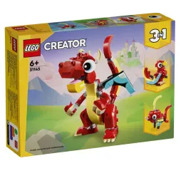 LEGO Creator Czerwony smok – klocki konstrukcyjne dla dzieci 6+