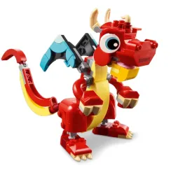 LEGO Creator Czerwony smok – klocki konstrukcyjne dla dzieci 6+