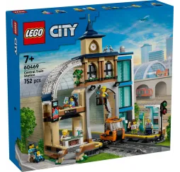 LEGO City Centralny dworzec kolejowy – klocki konstrukcyjne 7+