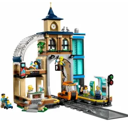 LEGO City Centralny dworzec kolejowy – klocki konstrukcyjne 7+