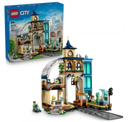 LEGO City Centralny dworzec kolejowy – klocki konstrukcyjne 7+