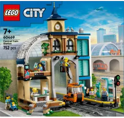 LEGO City Centralny dworzec kolejowy – klocki konstrukcyjne 7+