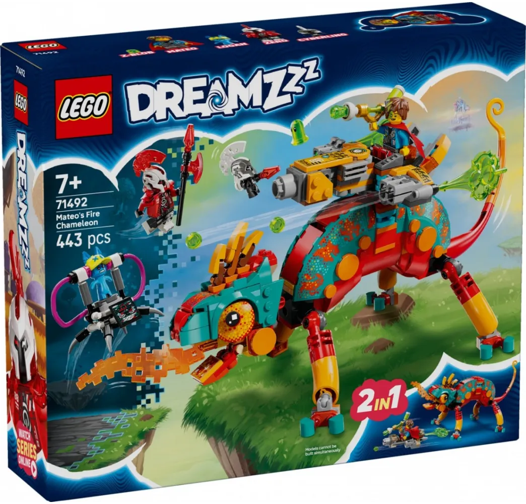 LEGO DREAMZzz Ognisty kameleon Mateo – klocki konstrukcyjne 7+